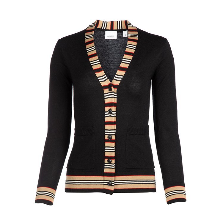 【burberry博柏利 女士针织衫/毛衣】burberry/博柏利 21年秋冬 v领
