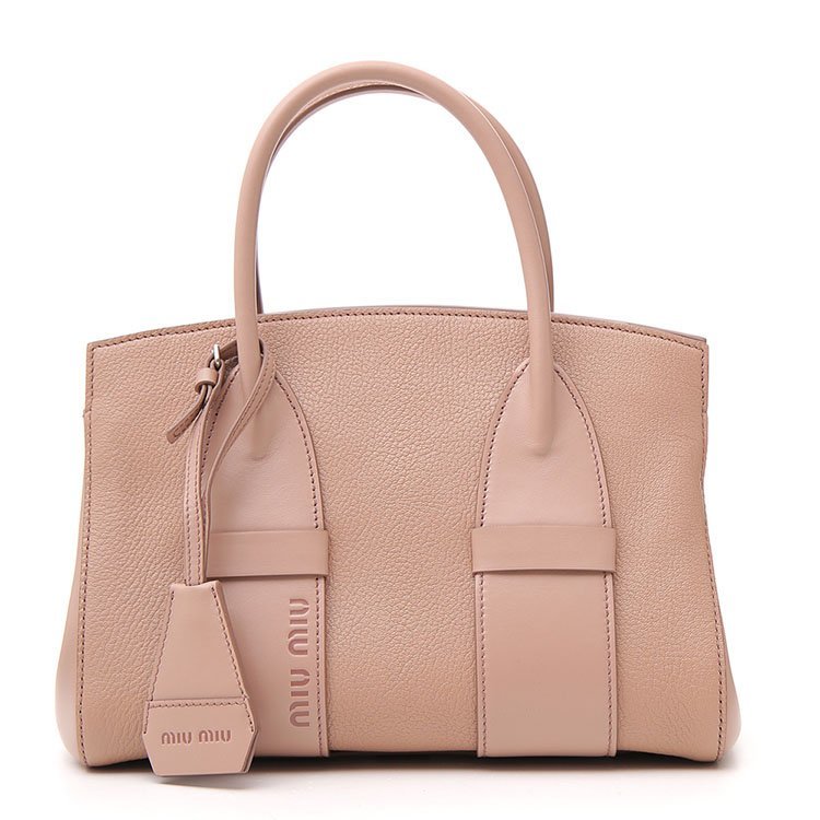 miu miu/缪缪 19年春夏 简约 通勤 女包 女性 托特包 粉色 手提包 5ba