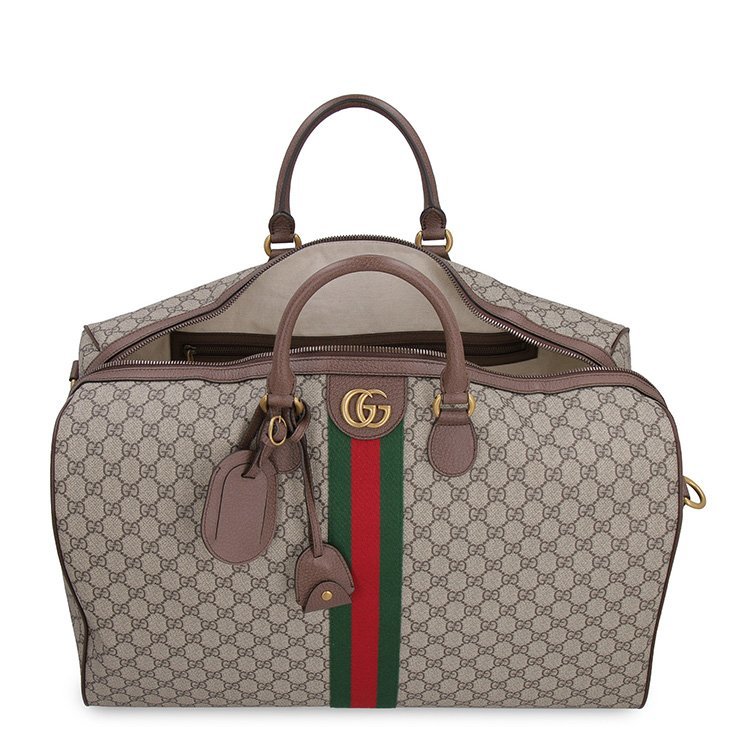 gucci古驰20年春夏经典红绿条男包男性guccigglogo米色手提包5479599