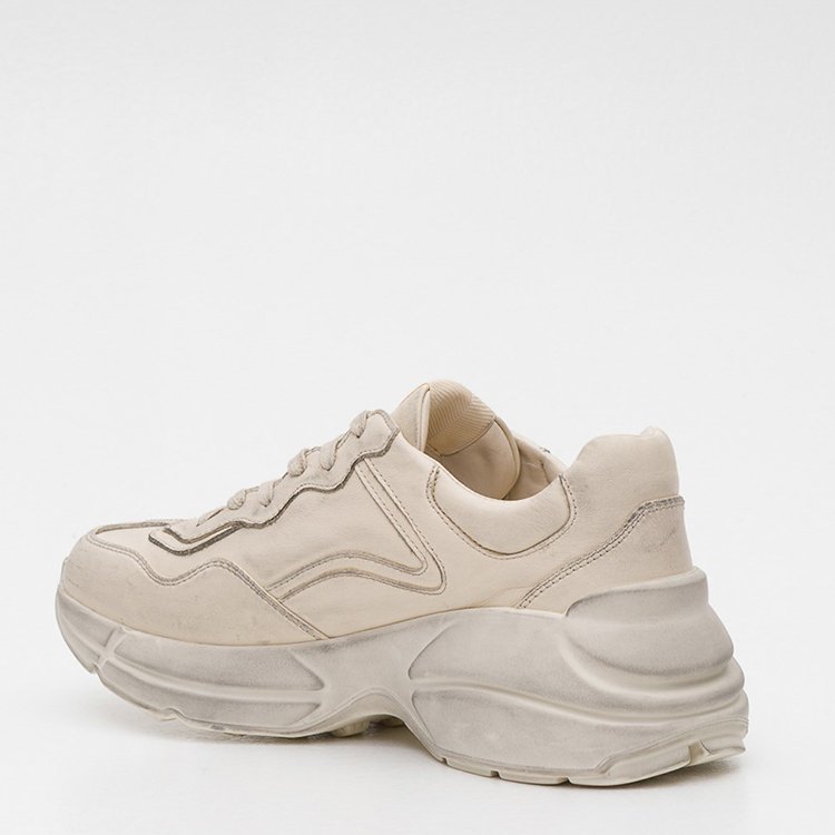 古驰/gucci 19年春夏 老爹鞋 女性 原宿风 复古 白色 女士休闲运动鞋