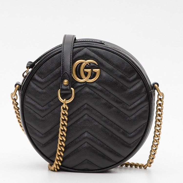 GUCCI/�ų� 20���ﶬ GG Marmontϵ��Բ������米�� Ů�� б��� 5501540OLET