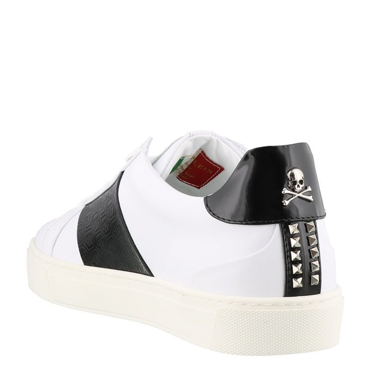 philipp plein/菲利普·普兰 19年春夏 板鞋 男性 白/黑 休闲运动鞋