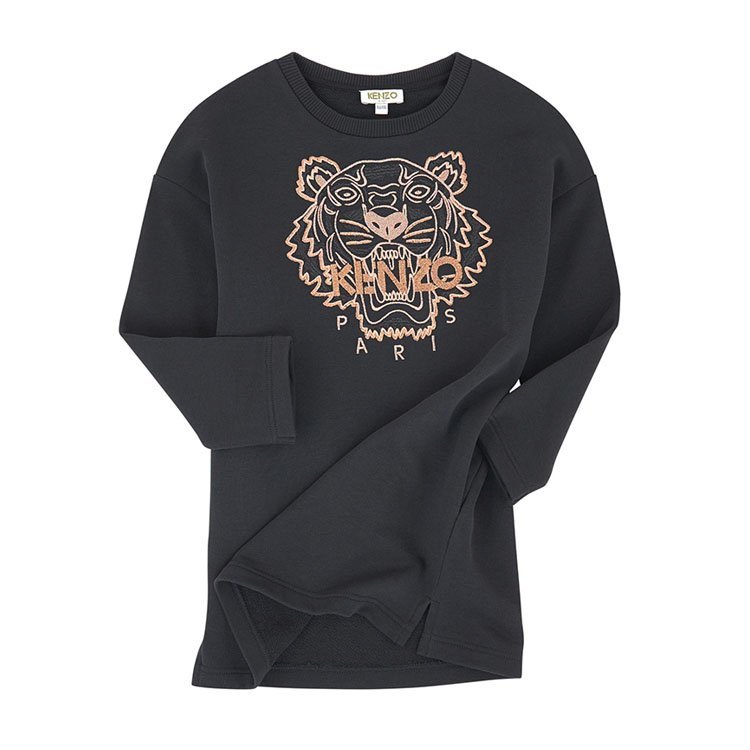 kenzo kids/kenzo kids 18年秋冬 女童 虎头 logo 字母 儿童卫衣/绒衫