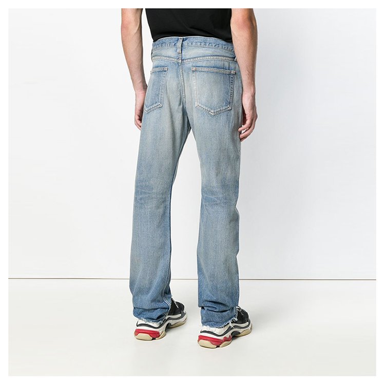 balenciaga/巴黎世家 男性 水洗 宽松 男士牛仔裤 534533tap048469