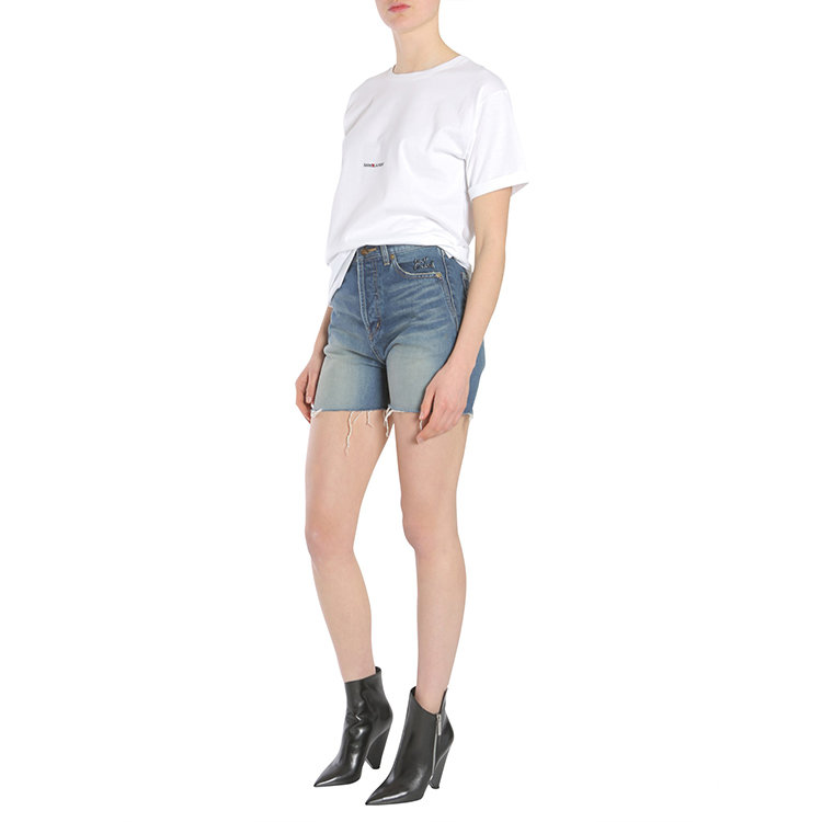 SAINT LAURENT PARIS/SAINT LAURENT PARIS 20年秋冬 YSL 女性 白色 女士短袖T恤 460876_YB2DQ9000