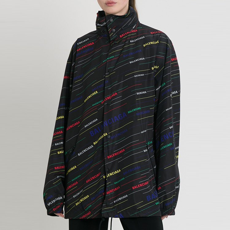 balenciaga/巴黎世家 19年春夏 风衣 字母印花 女性 宽松 女士夹克