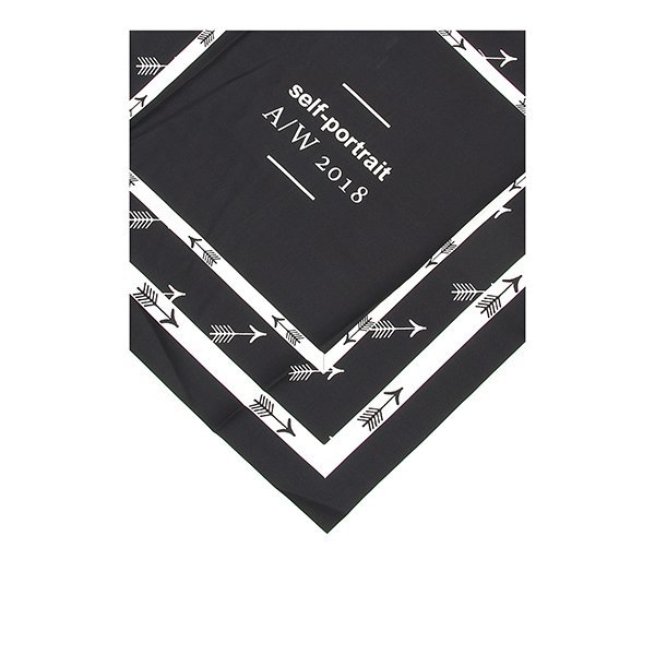 self portrait/self portrait 18年秋冬 通用 logo 条纹 围巾 sp19