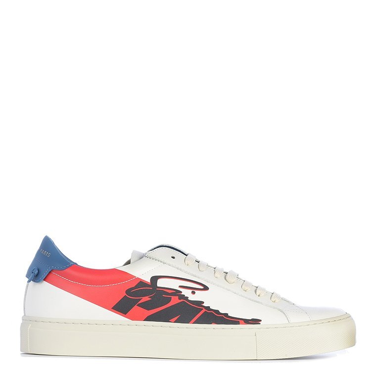 纪梵希/givenchy 18年秋冬 小白鞋 红蓝撞色 配色 潮 通勤 男性 撞色