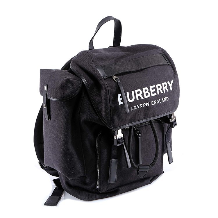 burberry/博柏利 19年春夏 rucksack系列 书包 男性 学院风 logo 黑色