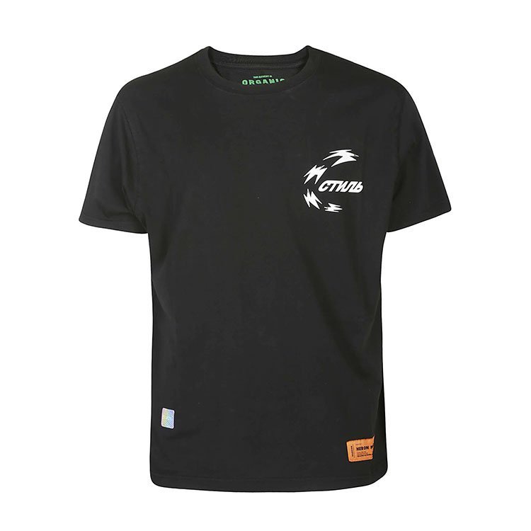 preston/heron preston 19年春夏 圆领 男性 胸标 宽松 男士短袖t恤