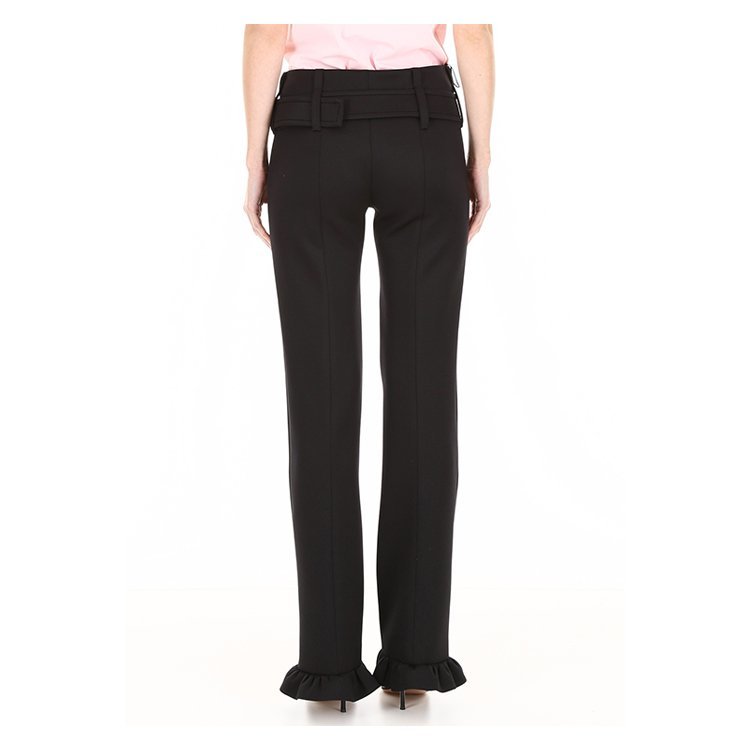 prada/普拉达 19年春夏 服装 高腰 女性 修身 简约 女士休闲裤 p285bh