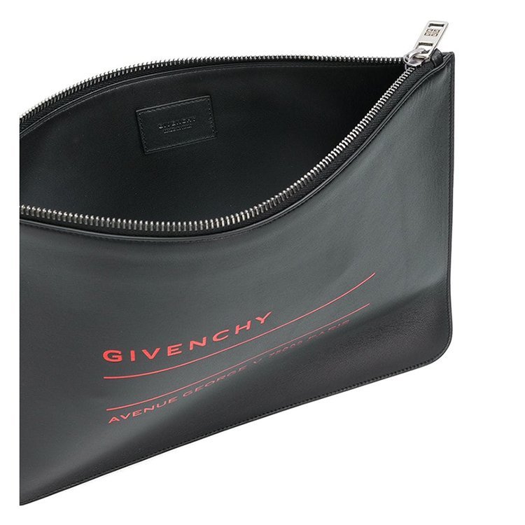 givenchy/纪梵希 18年秋冬 logo 字母 拉链 男包 手包 男性 黑色 手拿