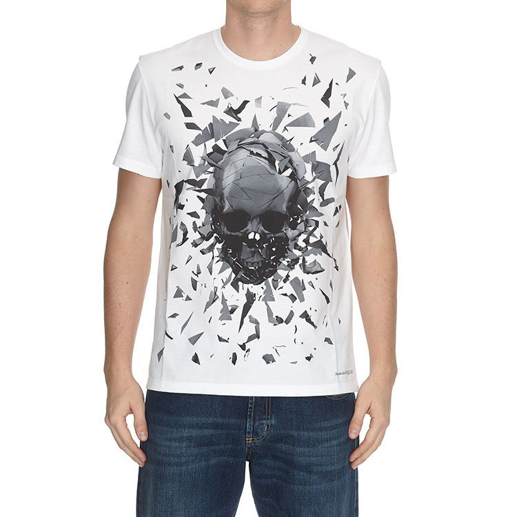 alexander mcqueen/亚历山大麦昆 19年春夏 服装 圆领 男性 骷髅头
