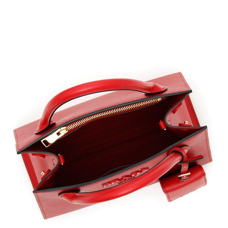 prada/普拉达 18年秋冬 paradigme托特包 女性 红色 手提包 1ba156 v