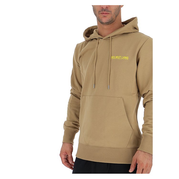 helmut lang/海尔姆特·朗 18年秋冬 男卫衣 logo 百搭 驼色 男士 i06