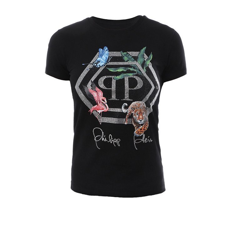 philipp plein/菲利普·普兰 19年春夏 圆领 女性 字母pp 修身 女士