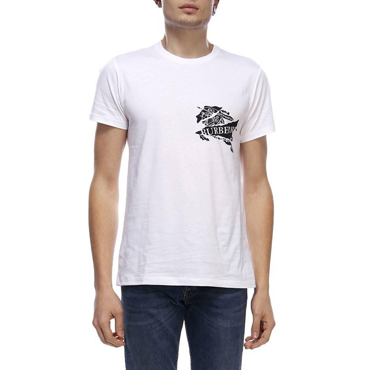 burberry/博柏利 19年春夏 圆领 男性 印花 宽松 男士短袖t恤 8007014