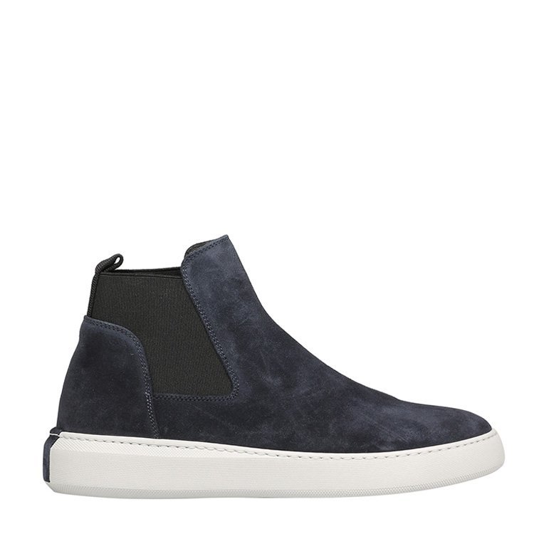 moncler/蒙克莱 18年秋冬 男性 蒙口 平底 绒面 深蓝色 男士短靴 a03