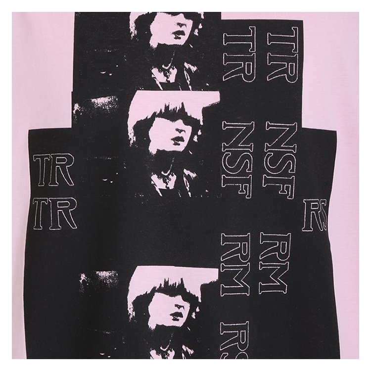 raf simons/raf simons 19年春夏 圆领 男性 明星印花 宽松 男士短袖