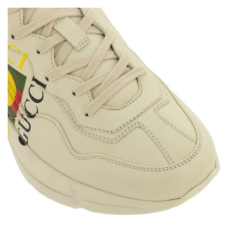 gucci/古驰 20年秋冬 rhyton系列gucci标识皮革运动鞋 男性 条纹 双g