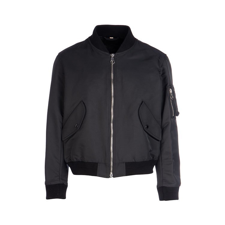 博柏利/burberry 19年春夏 拉链 男性 休闲风 棒球服 黑色 男士夹克