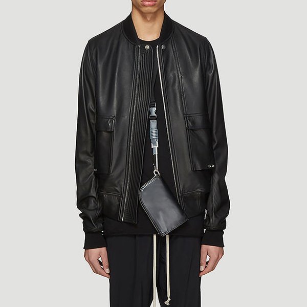 rick owens/瑞克·欧文斯 19年春夏 夹克 男性 宽松 原宿风 男士皮衣