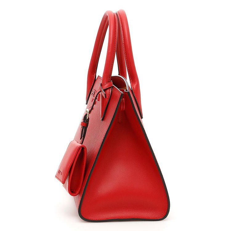 prada/普拉达 18年秋冬 paradigme托特包 女性 红色 手提包 1ba156 v