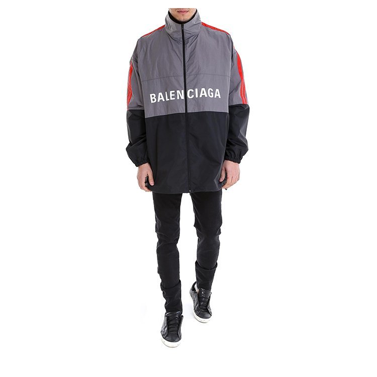 balenciaga/巴黎世家 19年春夏 logo 男性 封领 拼色 男士夹克 534317