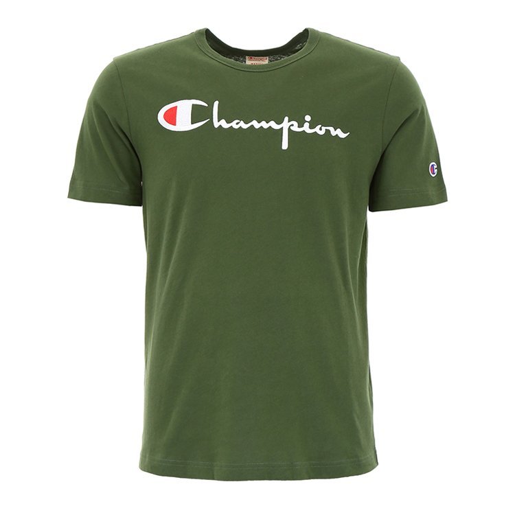 champion/champion 18年秋冬 男性 logo 刺绣 绿色 男士短袖t恤