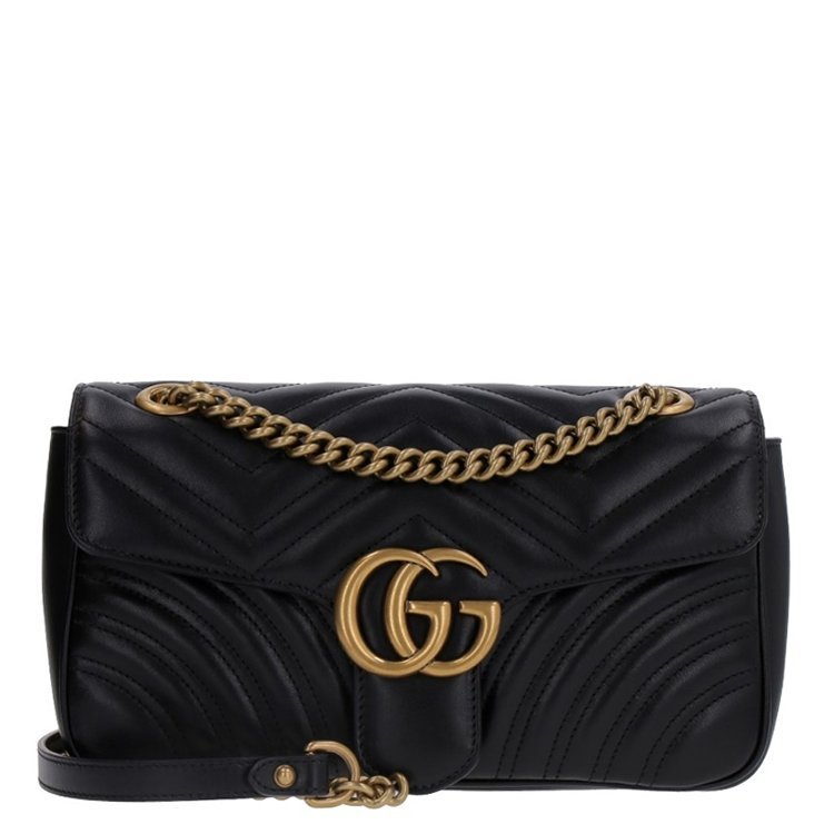 gucci/古驰 18年春夏 logo 链条包 女包 女性 gucci gg marmont 单肩