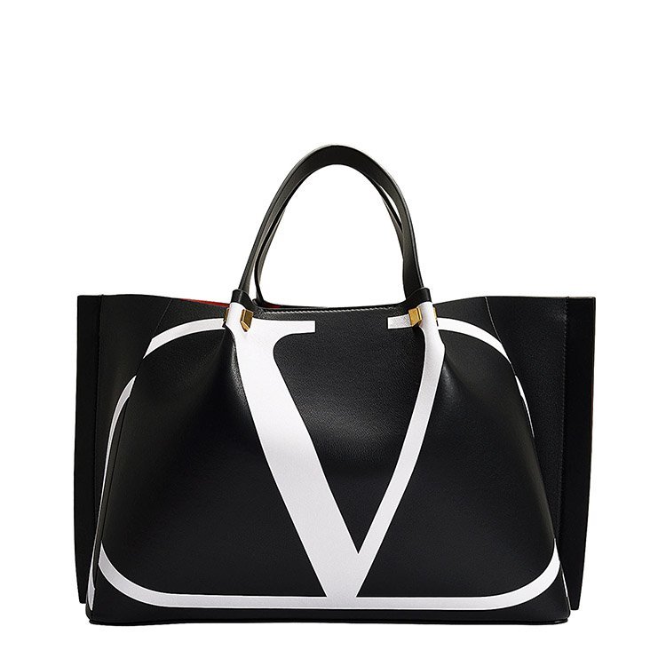 valentino/华伦天奴 19年春夏 vlogo 女性 字母v 黑色 手提包 rw0b0d