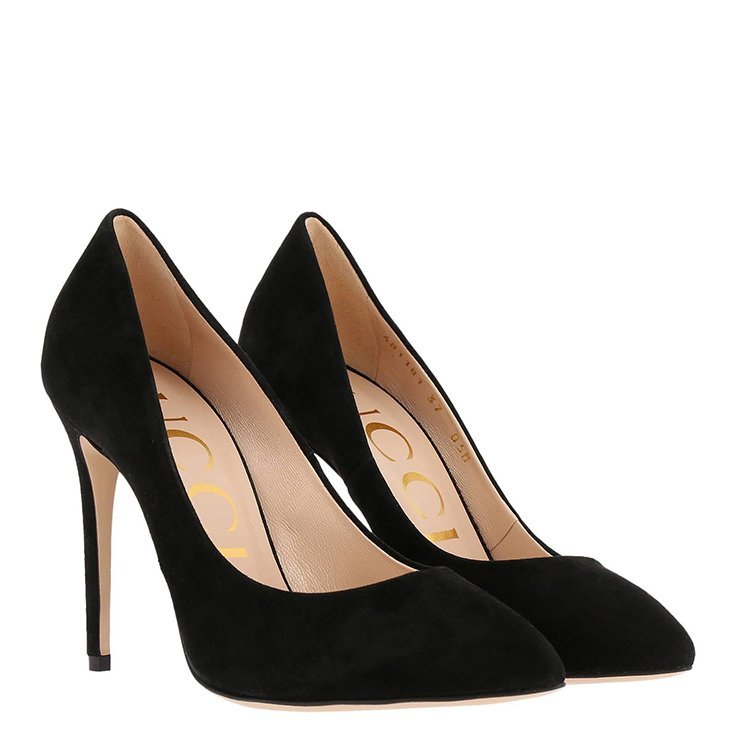 gucci/古驰 18年秋冬 女性 黑色 高跟鞋 481181 c2000 1000