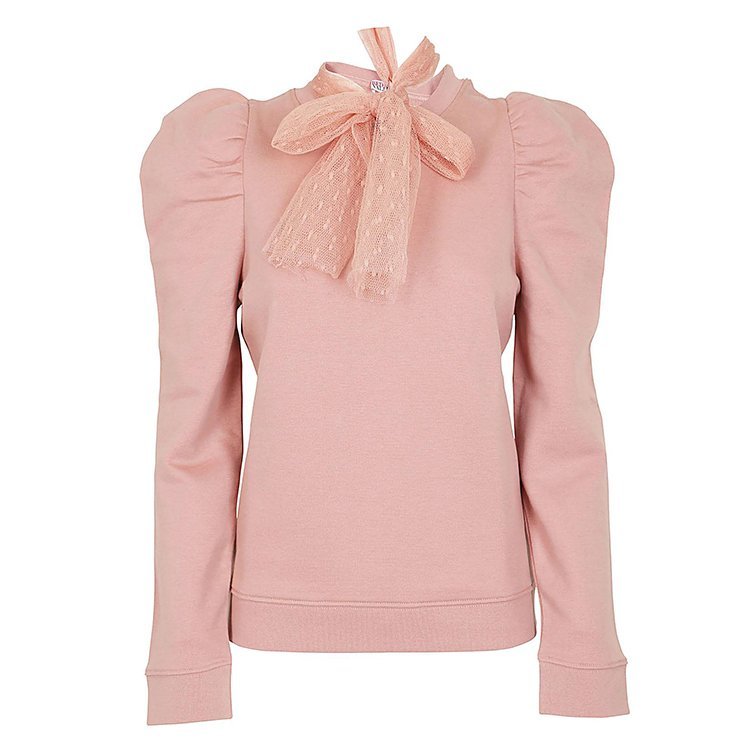red valentino/red valentino 18年秋冬 女性 蝴蝶结 泡泡袖 女卫衣
