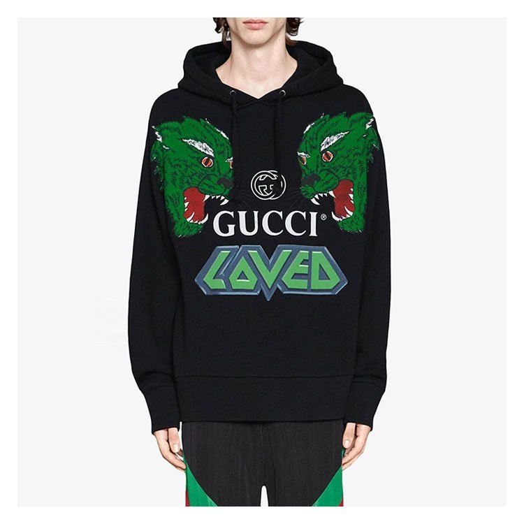 古馳/gucci 19年春夏 時尚 男性 黑色 男衛衣 475374 xjak0 1082