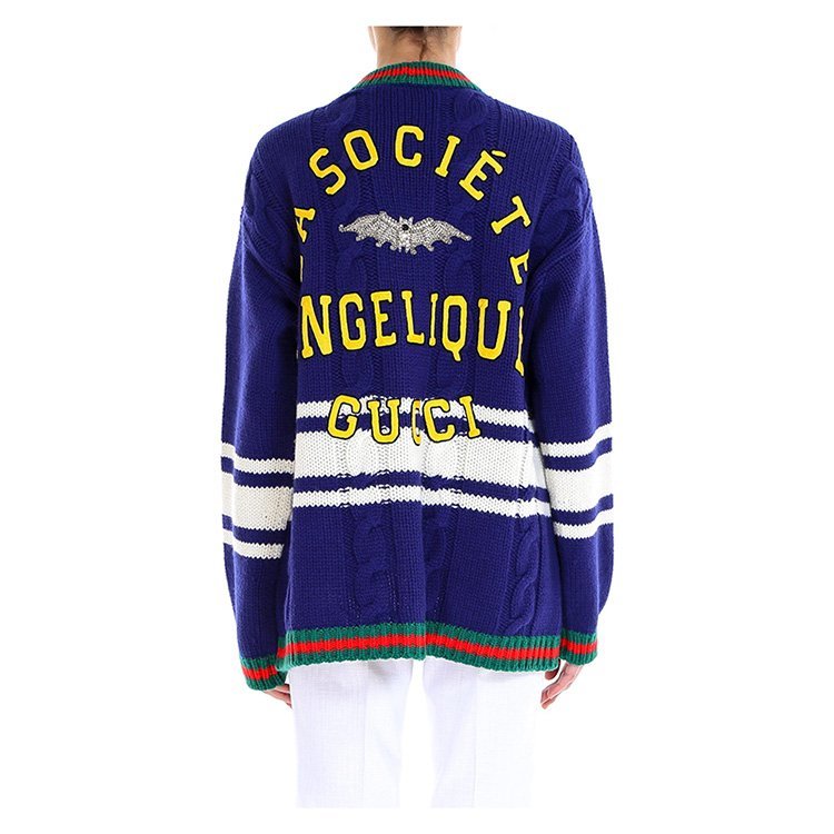 gucci/古驰 19年春夏 女性 休闲 蓝色 女士针织衫/毛衣 546079xkai2