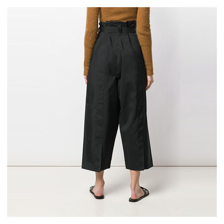 issey miyake/三宅一生 19年春夏 高腰 女性 西裤 阔腿裤 女士休闲裤