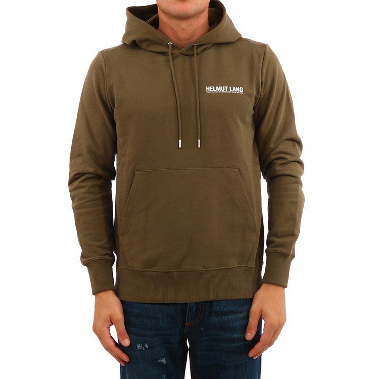 helmut lang/海尔姆特·朗 男性 兜帽 字母 军绿色 男卫衣 i06hm516