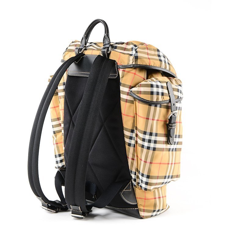 博柏利/burberry 19年春夏 水桶包 男性 格子 抽绳