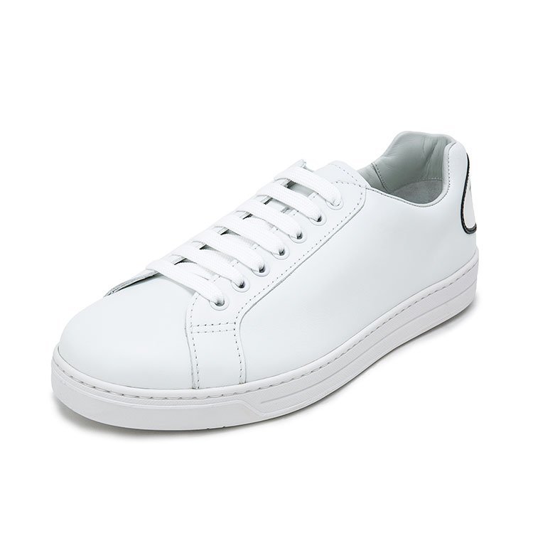 普拉达/prada 18年秋冬 男士 字母 平底 白色 板鞋 4e32993ke5 f0009