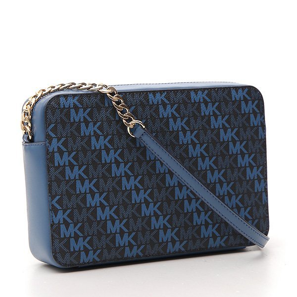 michael kors/迈克·科尔斯 18年秋冬 相机包 女性 mk logo 复古 蓝色