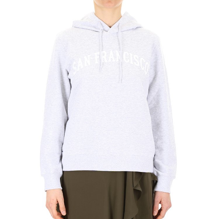 apcapc19年春夏女性兜帽logo白色女卫衣coclzf27407pla