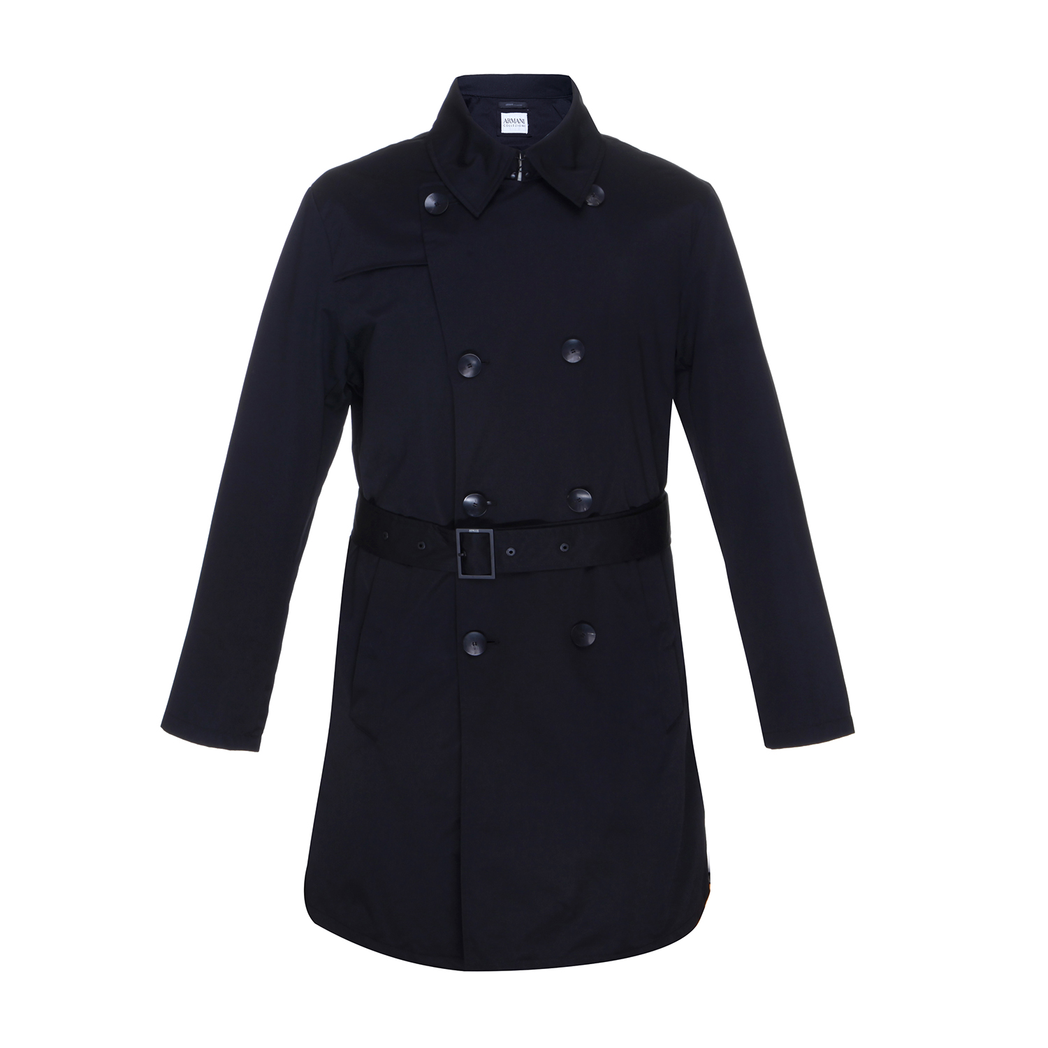 armani collezioni/阿玛尼卡尔兹 时尚风衣 双层可拆卸 翻领 男士外套