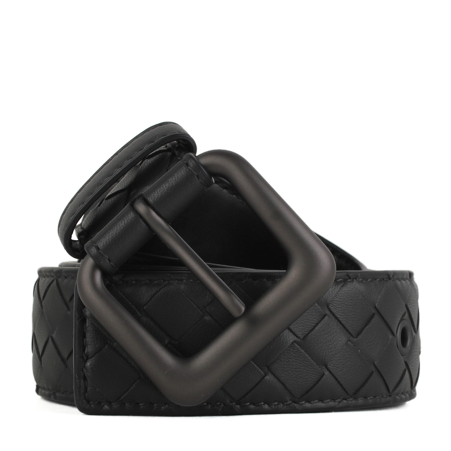 bottega veneta/葆蝶家男款牛皮石墨灰色腰带 274472 其他 95cm