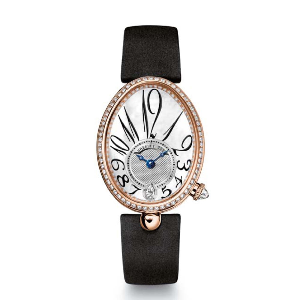 breguet(宝玑)那不勒斯皇后系列 18k玫瑰金镶钻 女表 8918br/58/864